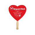 Heart Shape Single Hand Fan